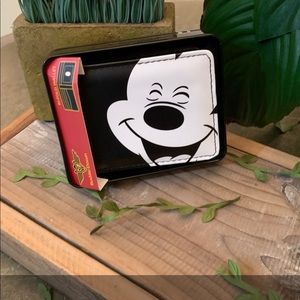 BUCKLE DOWN MENS BLACK MICKEY MOUSE WALLET